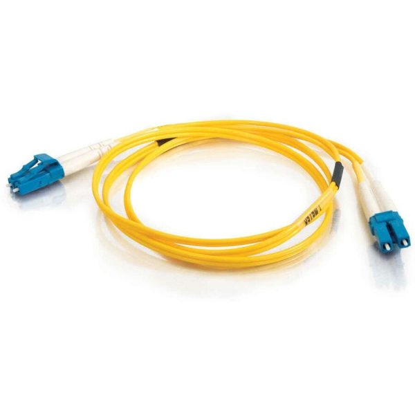C2G 1m LC-LC 9/125 Duplex Single Mode OS2 Fiber Cable - Yellow - 3ft - Image 2