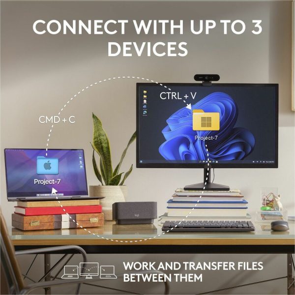 Logitech MX Anywhere 3S Compact Wireless Mouse, Fast Scrolling, 8K DPI Any-Surface Tracking, Quiet Clicks - Black - Image 8