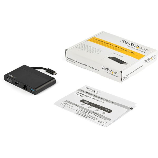 StarTech.com USB C Multiport Adapter with HDMI, VGA, Gb Ethernet & USB - USB C to 4K HDMI or 1080p VGA Adapter Mini Dock Hub - Travel Dock - Image 5