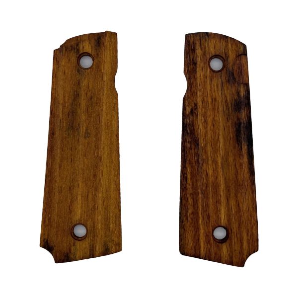 Aztec Calendar Design 1911 Wooden Pistol Grips Ambi Safety Cut for 1911 Full Size (Amber) - Image 7