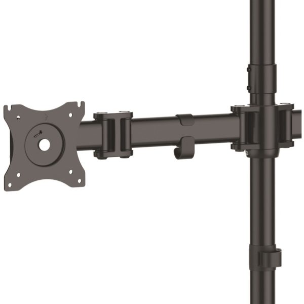 StarTech.com Quad Monitor Stand, Crossbar, Steel, Monitors up to 27" (17.6lb/8kg), VESA Monitor, Computer Monitor Stand, Monitor Arm - Image 3