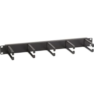 Black Box Horizontal IT Rackmount Cable Manager - 1U, 19" , Single-Sided, Black
