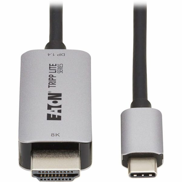 Eaton Tripp Lite Series USB-C to HDMI Active Adapter Cable (M/M) - 8K 60 Hz, 4K 144 Hz, HDR, 4:4:4, HDCP 2.3, Black, 6 ft. (1.8 m) - Image 2