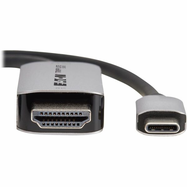 Eaton Tripp Lite Series USB-C to HDMI Active Adapter Cable (M/M) - 8K 60 Hz, 4K 144 Hz, HDR, 4:4:4, HDCP 2.3, Black, 6 ft. (1.8 m) - Image 3