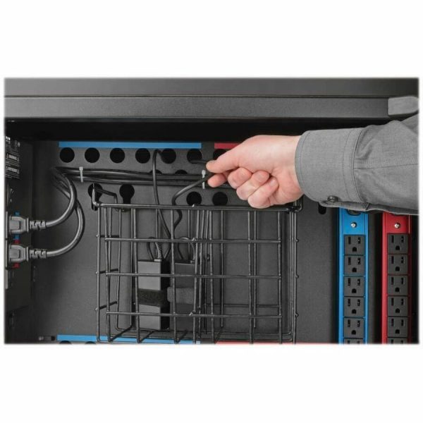 Eaton Tripp Lite Series 42-Device AC Mobile Charging Cart - Laptops and Chromebooks, 120V, NEMA 5-15P, 10 ft. (3.05 m) Cord, Black - Image 9