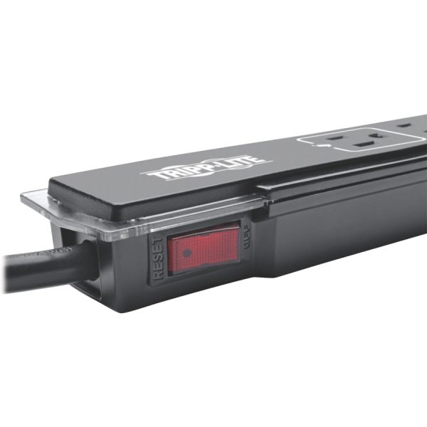 Eaton Tripp Lite Series Protect It! 6-Outlet Surge Protector, Right-Angle Plug, Side-Mount Switch, 1440 Joules, Tel/Modem Protection, 6 ft. (1.8 m) Cord, Black - Image 3