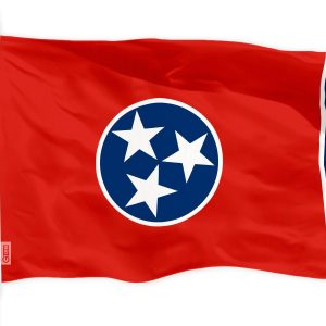 G128 Tennessee State Flag | 3x5 feet | Printed 150D, Indoor/Outdoor, Vibrant Colors, Brass Grommets, Quality Polyester, Much Thicker More Durable Than 100D 75D Polyester