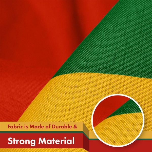 Lithuania Lithuanian Flag 3x5 Ft 5-Pack Printed 150D Polyester - Image 4