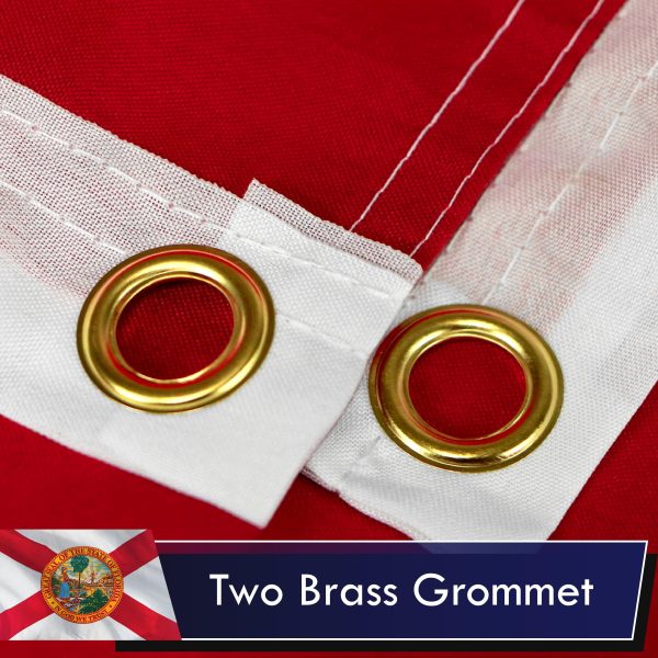 Florida FL State Flag 3x5 Ft 3-Pack Printed Polyester By G128 - Image 2