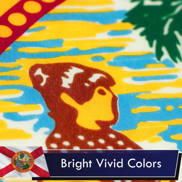 Florida FL State Flag 3x5 Ft 3-Pack Printed Polyester By G128 - Image 3