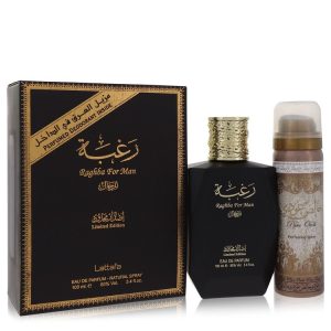 Lattafa Eau De Parfum Spray plus 1.7 oz Deodorant Spray 3.4 oz for Men