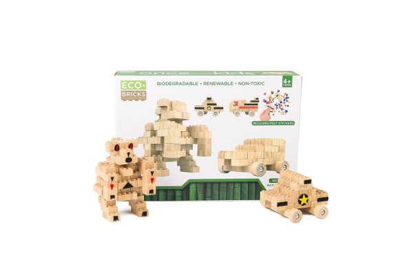 Eco-Bricks Bamboo Education Set 180pcs - Image 2