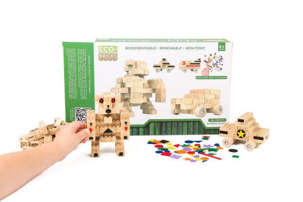 Eco-Bricks Bamboo Education Set 180pcs - Image 6