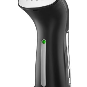 Steamer for Clothes Hand Held Portable Travel Garment Steamer Metal Steam Head 25s Heat Up Pump System Mini Size Handheld Steamer for Any Fabrics No Water Spitting 120V Black