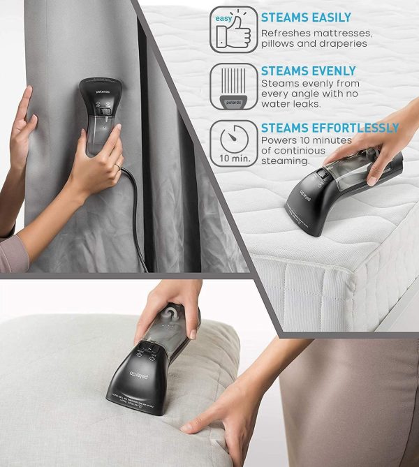 Steamer for Clothes Hand Held Portable Travel Garment Steamer Metal Steam Head 25s Heat Up Pump System Mini Size Handheld Steamer for Any Fabrics No Water Spitting 120V Black - Image 7