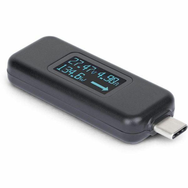 StarTech.com USB-C Power Tester, Bi-Directional Voltage/Current Multimeter, 240W PD EPR, Digital OLED, Portable USB-C Cable/Port Power Meter Tester - Image 2