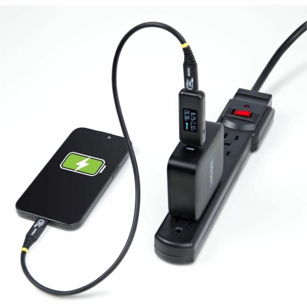 StarTech.com USB-C Power Tester, Bi-Directional Voltage/Current Multimeter, 240W PD EPR, Digital OLED, Portable USB-C Cable/Port Power Meter Tester - Image 8