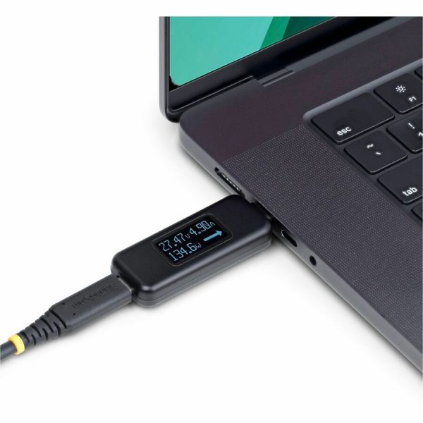StarTech.com USB-C Power Tester, Bi-Directional Voltage/Current Multimeter, 240W PD EPR, Digital OLED, Portable USB-C Cable/Port Power Meter Tester - Image 10