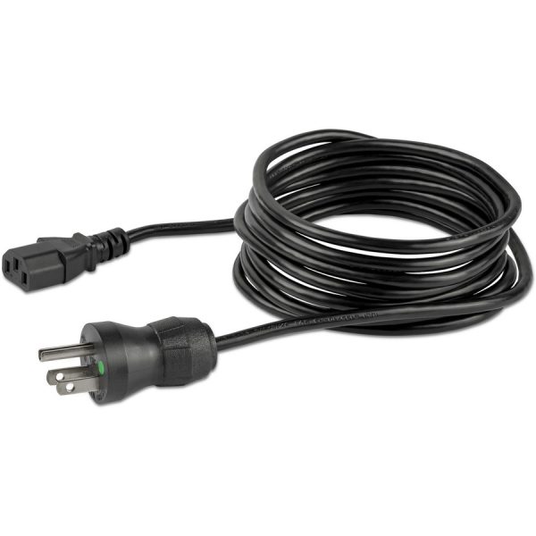 StarTech.com 10ft (3m) Hospital Grade Power Cord, 18AWG, NEMA 5-15P to C13, 10A 125V, Green Dot Medical Power Cable, Monitor Power Cable - Image 4