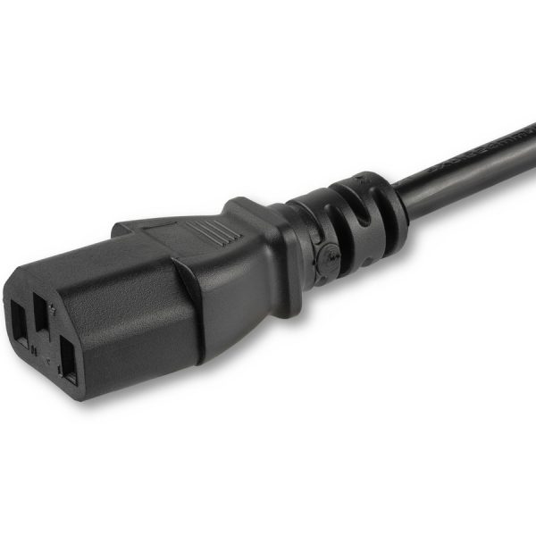StarTech.com 10ft (3m) Hospital Grade Power Cord, 18AWG, NEMA 5-15P to C13, 10A 125V, Green Dot Medical Power Cable, Monitor Power Cable - Image 5