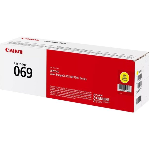 Canon 069 Original Standard Yield Laser Toner Cartridge - Yellow - 1 Pack - Image 4