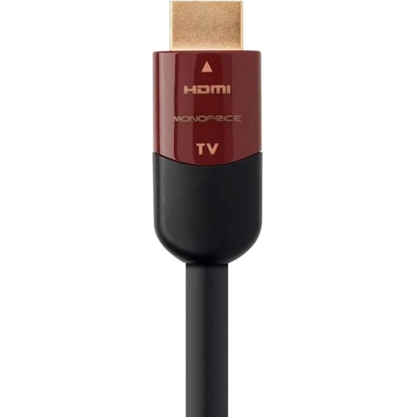 Monoprice 4K High Speed HDMI Cable 50ft - CL2 In Wall Rated 18Gbps Active Black - Image 3