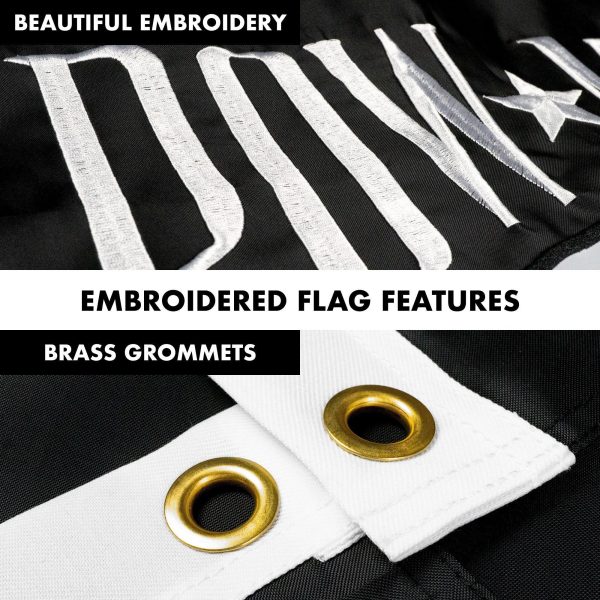 G128 - 5 Feet Tangle Free Spinning Flagpole (White) POW/MIA Flag Double Sided Brass Grommets Embroidered 2x3 ft (Flag Included) Aluminum Flag Pole - Image 4