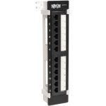 Eaton Tripp Lite Series 12-Port Cat6/Cat5 Wall-Mount Vertical 110 Patch Panel, TAA