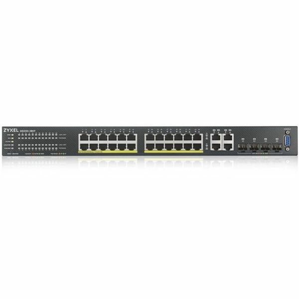 ZYXEL GS2220-28HP 24-Port Gigabit L2+ Managed and Nebula Pro Cloud Managed Switch | 24 PoE+ Ports at 375W with 4 SFP Uplinks - Image 2