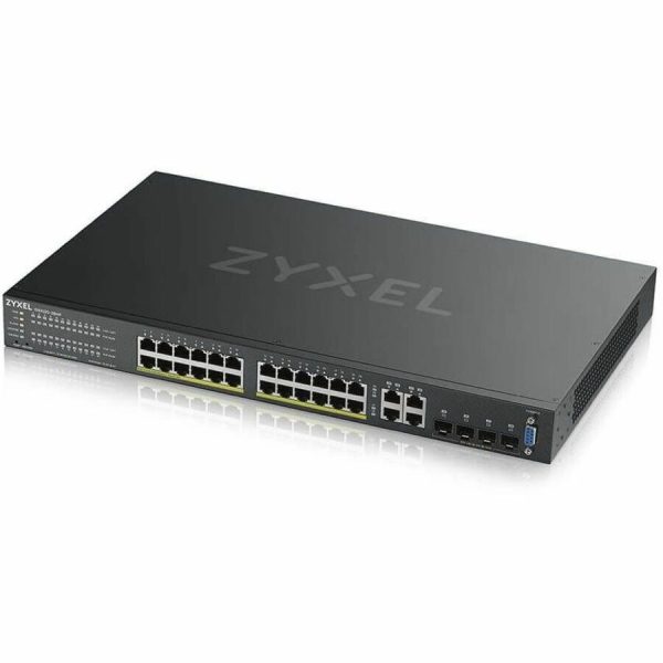 ZYXEL GS2220-28HP 24-Port Gigabit L2+ Managed and Nebula Pro Cloud Managed Switch | 24 PoE+ Ports at 375W with 4 SFP Uplinks - Image 4