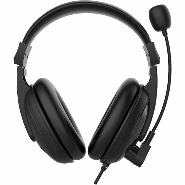 Morpheus 360 Basic Multimedia Stereo Headset - Adjustable Microphone - Lightweight Comfortable Design - Eco Leather Ear Cushions - HS3000S - Image 2