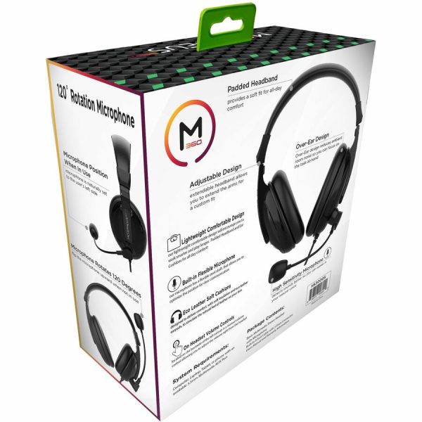 Morpheus 360 Basic Multimedia Stereo Headset - Adjustable Microphone - Lightweight Comfortable Design - Eco Leather Ear Cushions - HS3000S - Image 4