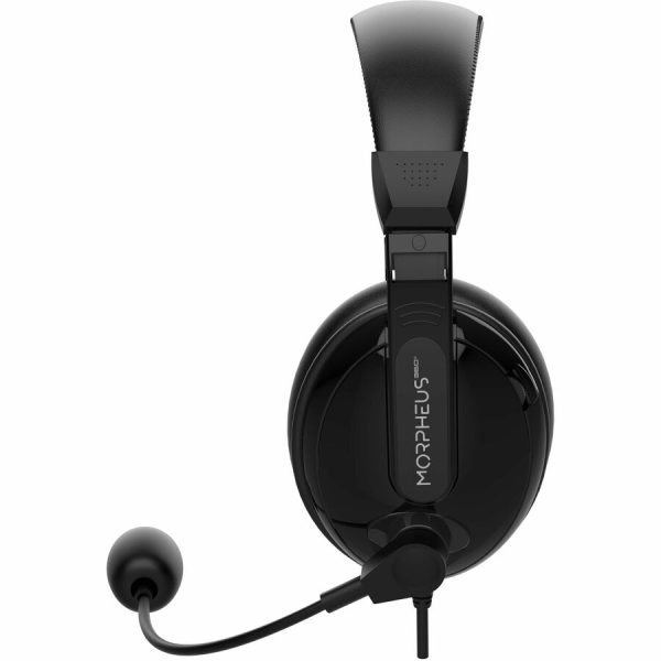 Morpheus 360 Basic Multimedia Stereo Headset - Adjustable Microphone - Lightweight Comfortable Design - Eco Leather Ear Cushions - HS3000S - Image 6