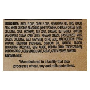 The Daily Crave - Lentil Chip Aged Wht Chd - Case of 8 - 4.25 OZ