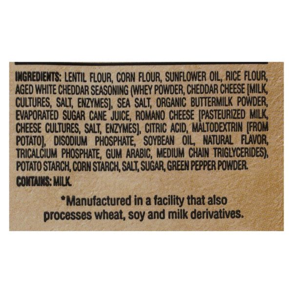 The Daily Crave - Lentil Chip Aged Wht Chd - Case of 8 - 4.25 OZ