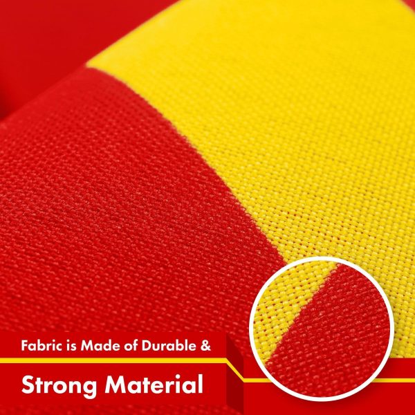 G128 5 Pack: Union of Soviet Socialist Republics USSR Flag | 3x5 Ft | LiteWeave Pro Series Printed 150D Poly | Indoor/Outdoor, Vibrant Colors, Brass Grommets, Thicker and More Durable Than 100D 75D - Image 4