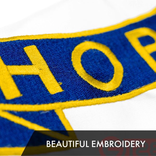 G128 Rhode Island State Flag | 2.5x4 Ft | ToughWeave Series Embroidered 300D Polyester | Embroidered Design, Indoor/Outdoor, Brass Grommets - Image 3