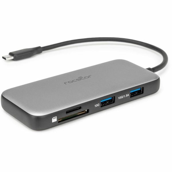Rocstor Type-C to HDMI/USB-A 10GX2/Type-C 10G data/SD/TF/PD Charging with DP1.4 Alt mode - Image 3