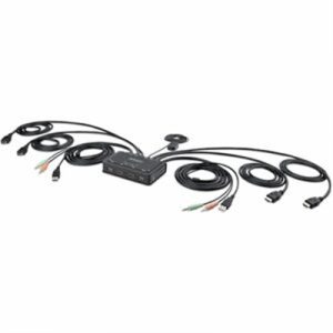 2 Port Dual Monitor KVM Switch