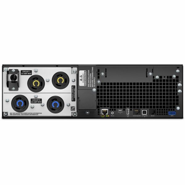 APC Smart-UPS On-Line, 5.4kVA, Rackmount 3U, 208V, 2x L6-20R+2x L6-30R NEMA outlets, Network Card+SmartSlot, Extended runtime, W/ rail kit - Image 9
