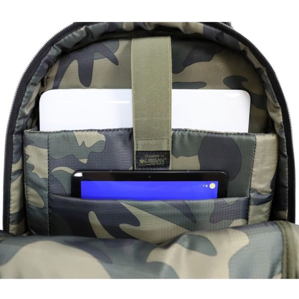 Urban Factory CYCLEE CITY Carrying Case (Backpack) for 10.5" to 15.6" Notebook - Khaki, Camouflage - Image 2