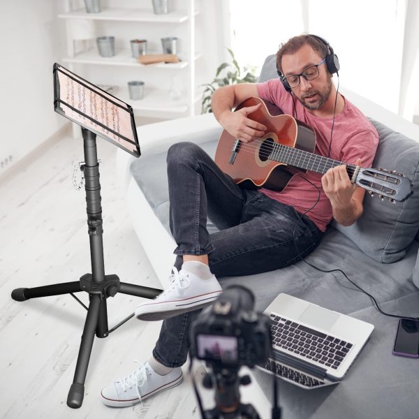 Projector Tripod Stand with Adjustable Height 24 64 Inches Standing Laptop Floor Riser Portable Multifunctional Space Saver Desk for DJ Outdoor Mobile Workstation for Studio Home Office - Image 7