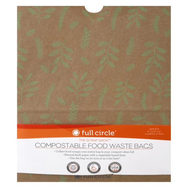 Full Circle Home - Fd Waste Bags Compst Cdu - Case of 6-10 Count