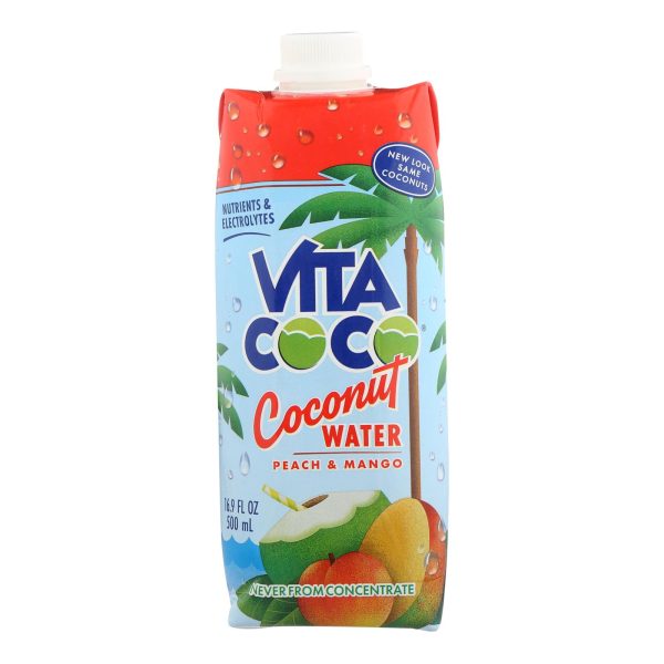 Vita Coco Coconut Water - Peach and Mango - Case of 12 - 500 ml - Image 3