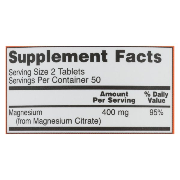Now Foods - Magnesium Citrate - 1 Each-100 TAB - Image 3