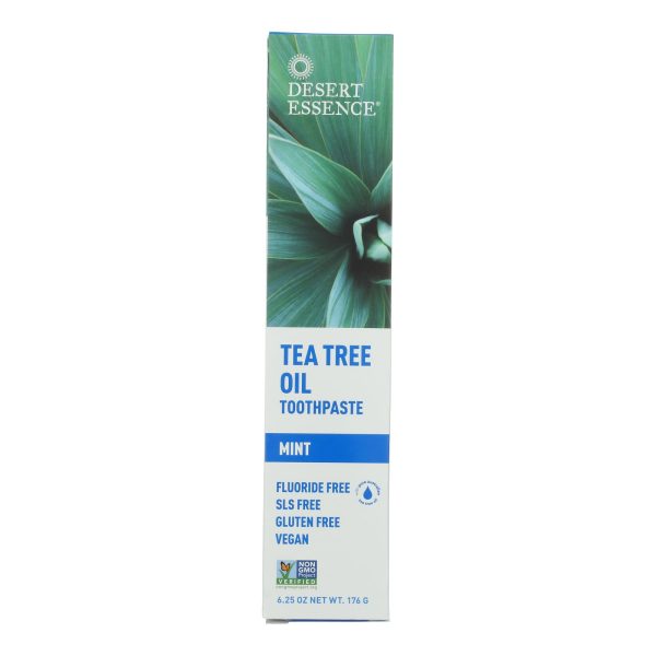 Desert Essence - Natural Tea Tree Oil Toothpaste Mint - 6.25 oz