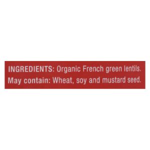 Farmer Direct Cooperative - Lentils Organic French Green - Case of 6-16 Ounces