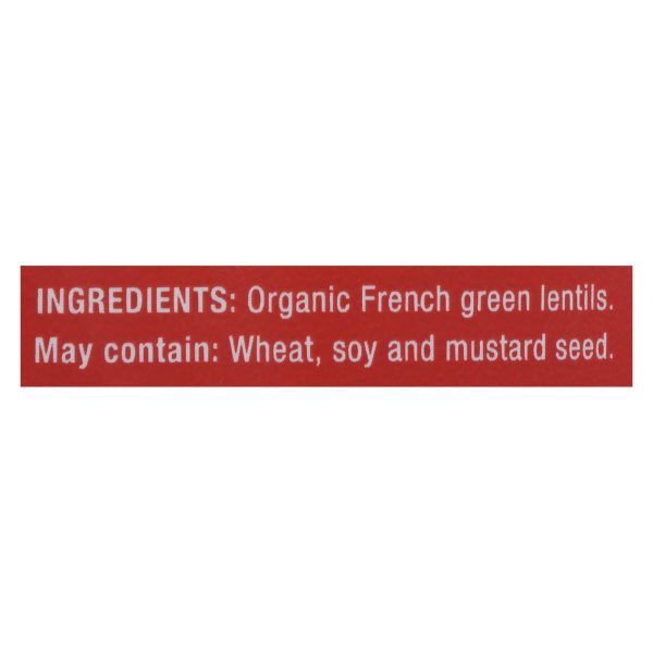 Farmer Direct Cooperative - Lentils Organic French Green - Case of 6-16 Ounces