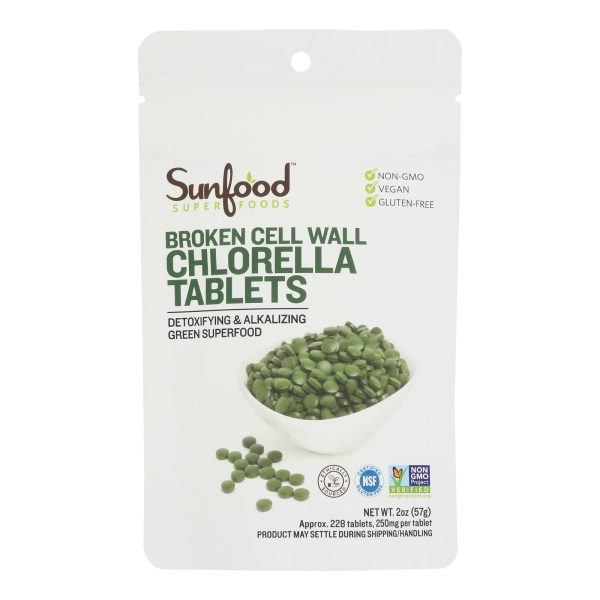 Sunfood Superfoods Chlorella Tablets  - 1 Each - 2 OZ