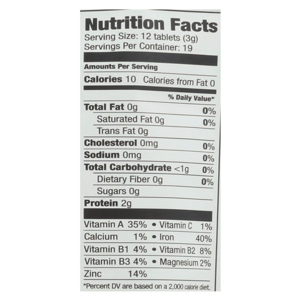 Sunfood Superfoods Chlorella Tablets  - 1 Each - 2 OZ - Image 2